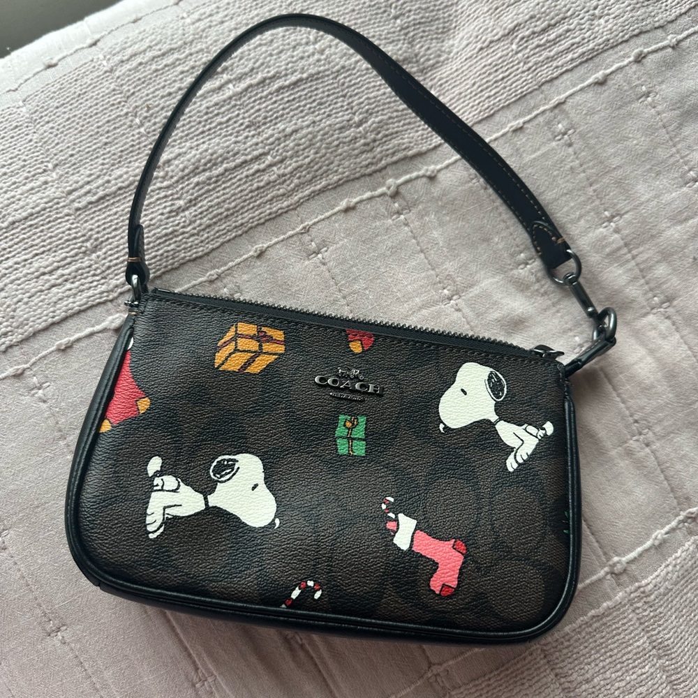 Coach x Peanuts Snoopy Nolita Shoulder Bag Christmas Themed